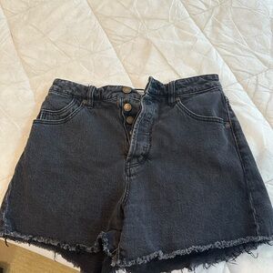 Women's Black Denim Shorts